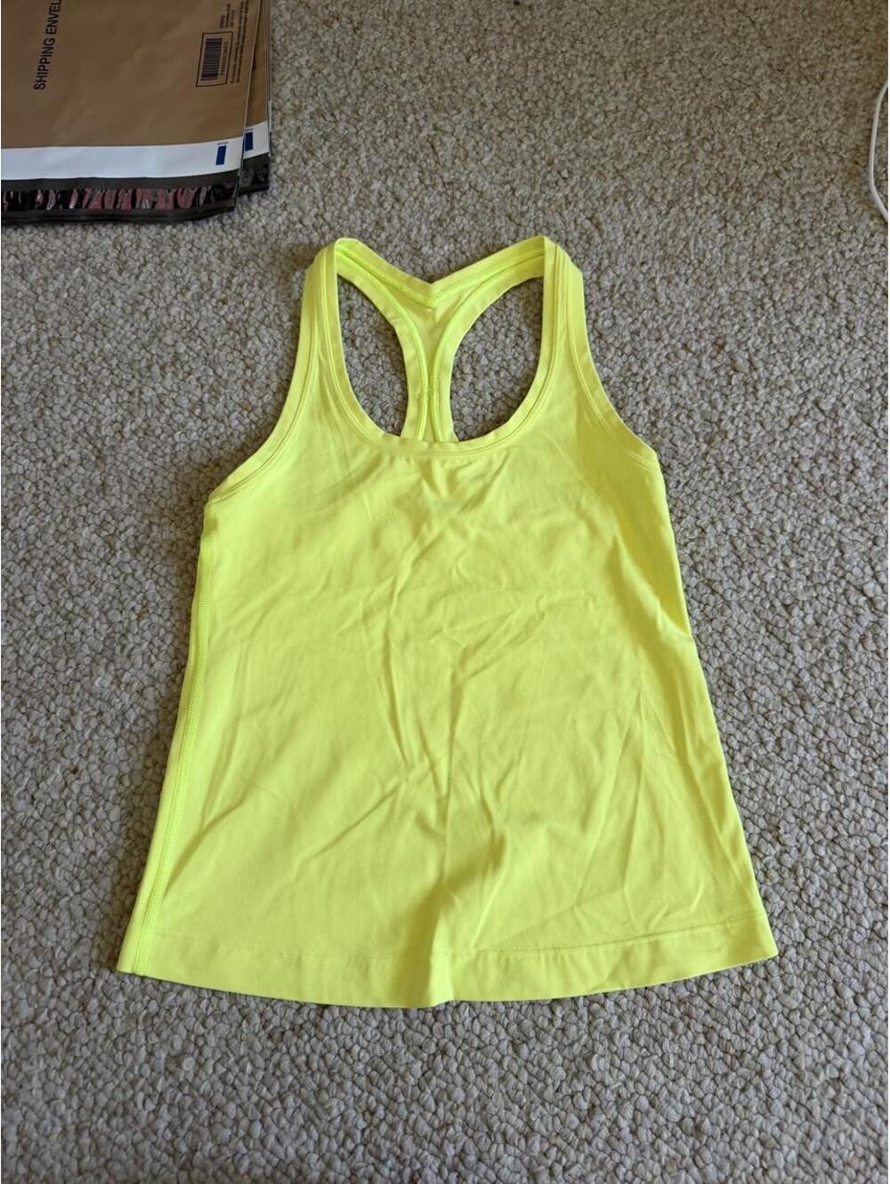 Lululemon yellow tank top
